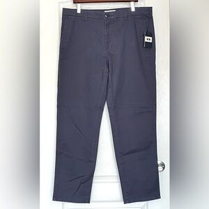 Joseph Abboud Heritage EV Chino Pants 38x32 NWT Navy Blue Stretch Dark Academia